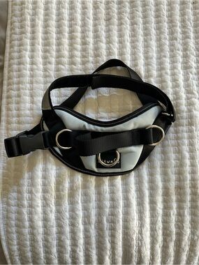 Black & Light Gray Reflective Dog Harness Belt